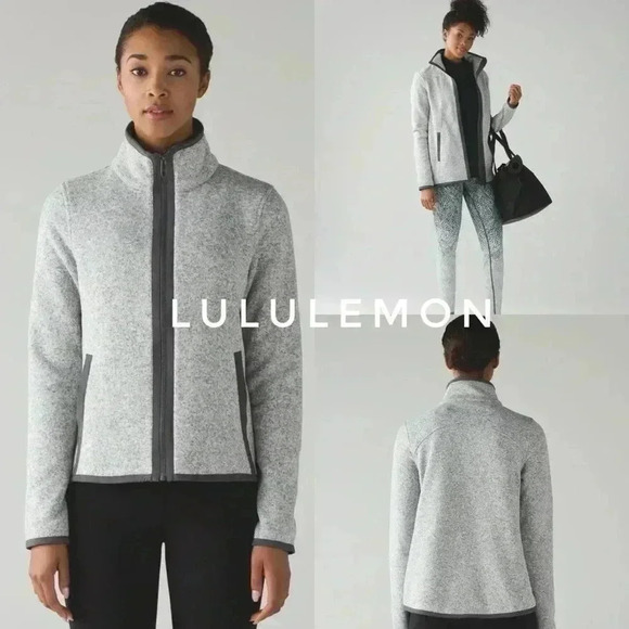 Lululemon Its  Fleeczng Cold Zip Up Jacket size 8 - Picture 1 of 5